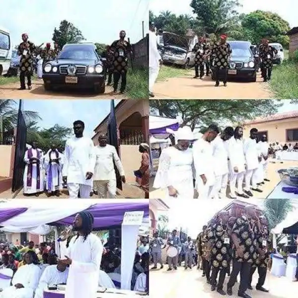Photos: Comedian Basketmouth buries his mum